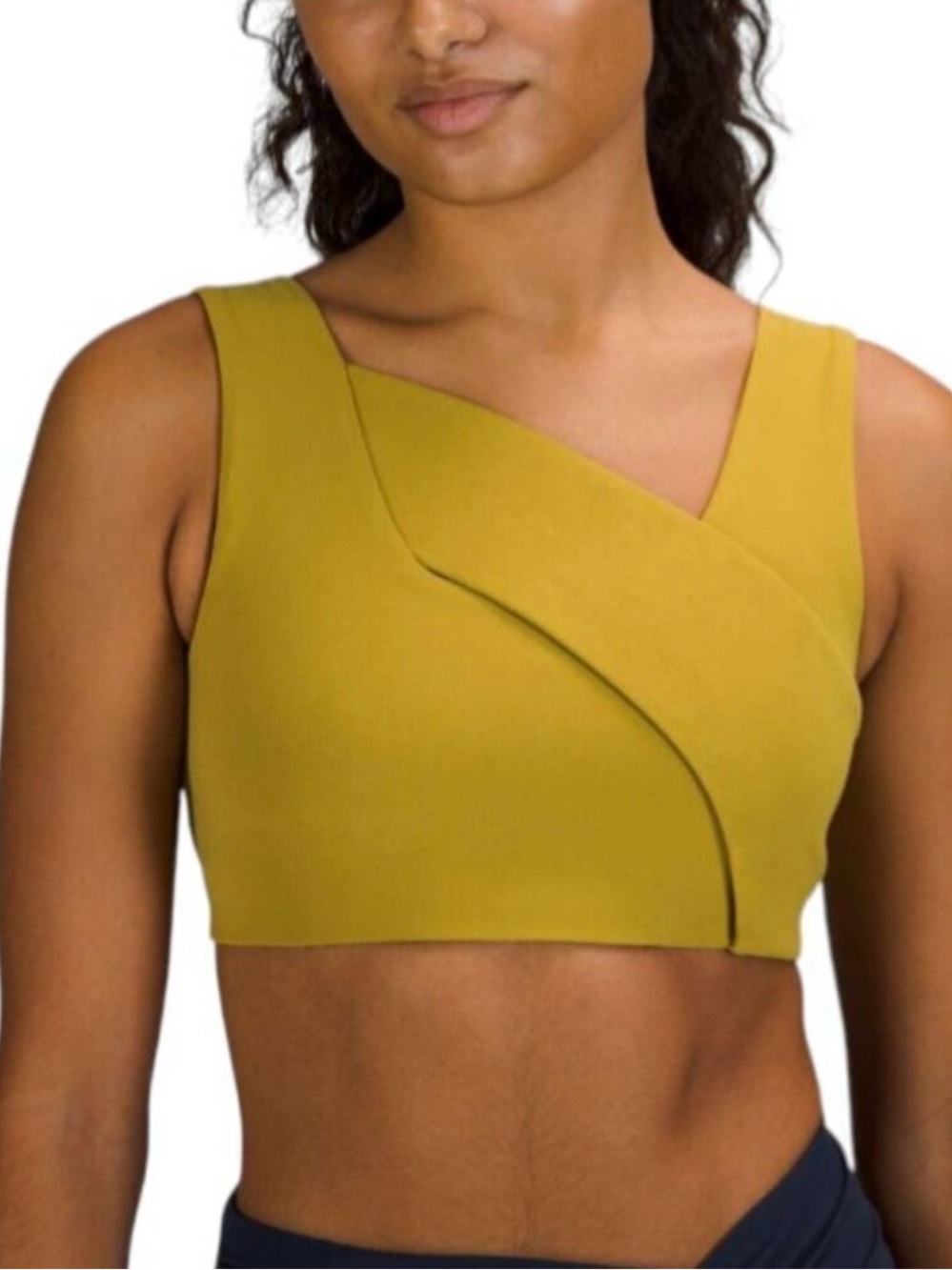 Lululemon sports bra, light to medium support. auric gold colour.